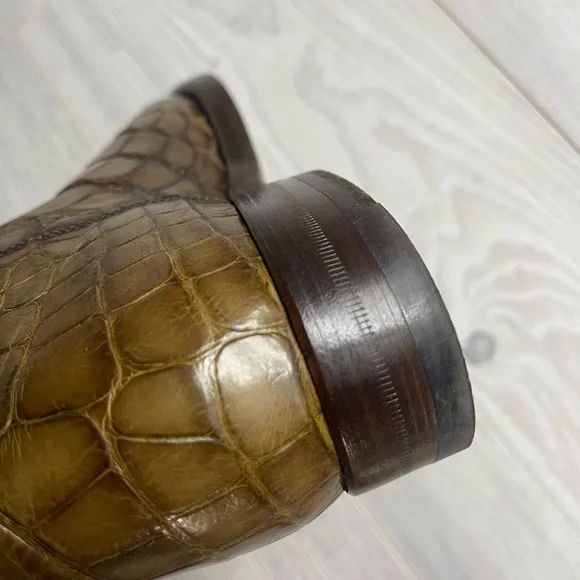 Gucci Alligator leather riding boots 8,5-9 - Picture 6 of 15